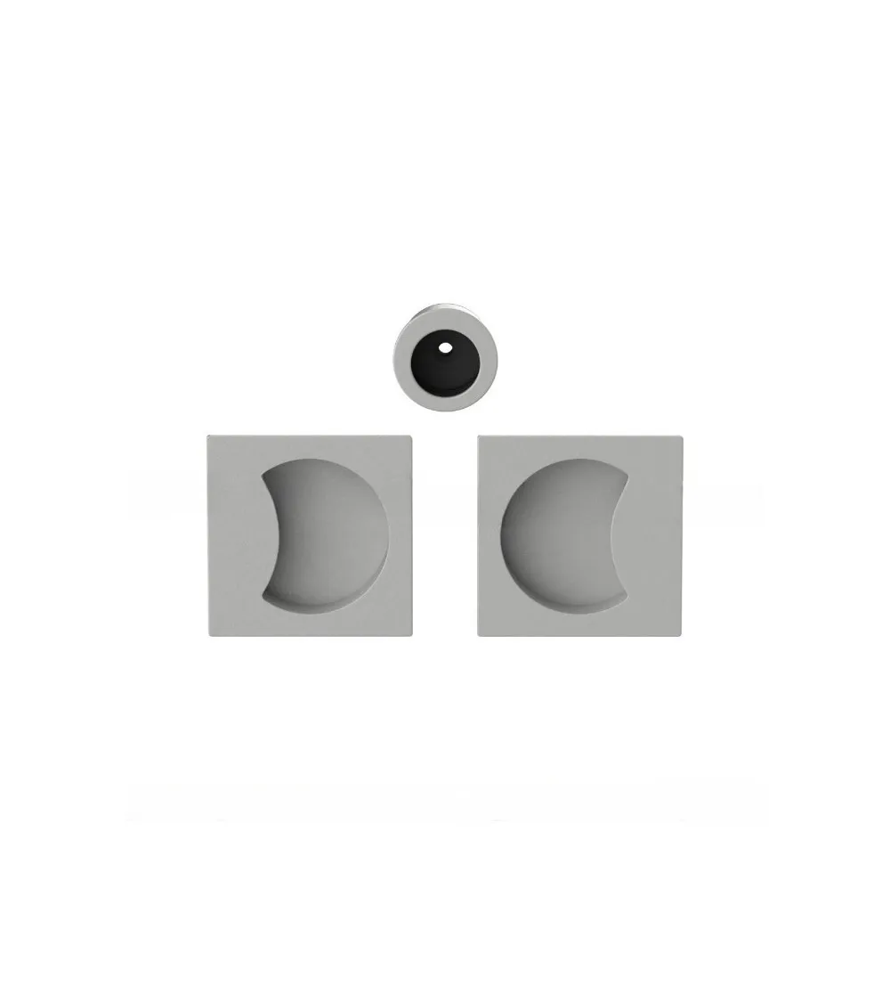 Maniglia per porta scorrevole di colore argento Colombo Design Moon One maniglia design