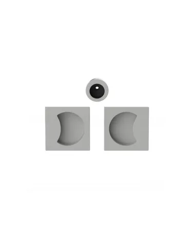 Maniglia per porta scorrevole di colore argento Colombo Design Moon One maniglia design
