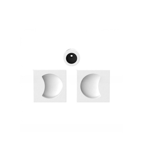 Maniglia per porta scorrevole bianca Colombo Design Moon One maniglia design