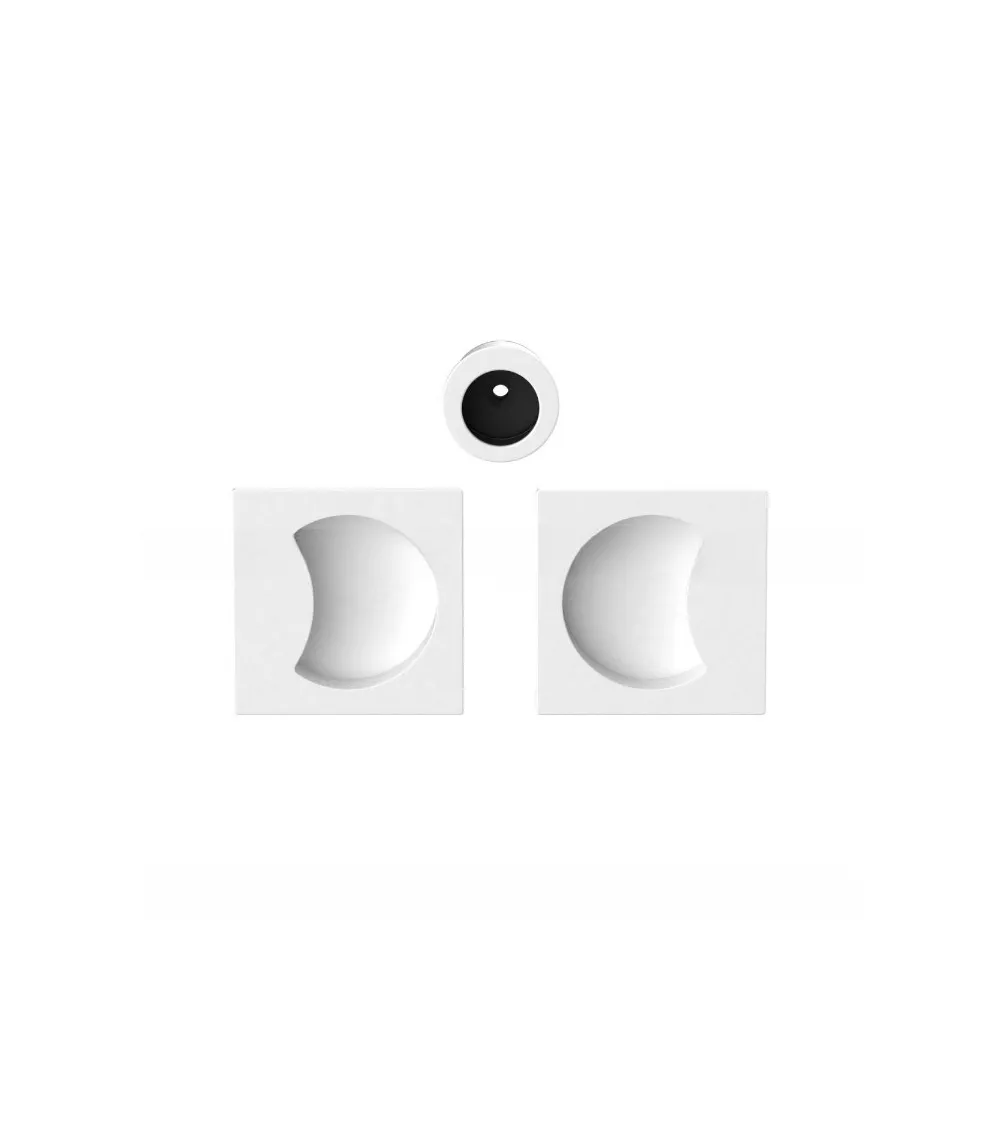 Maniglia per porta scorrevole bianca Colombo Design Moon One maniglia design