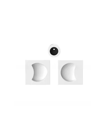 Maniglia per porta scorrevole bianca Colombo Design Moon One maniglia design