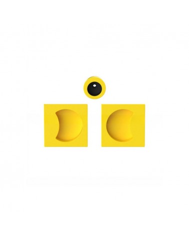 Maniglia per porta scorrevole giallo limone Colombo Design Moon One maniglia design