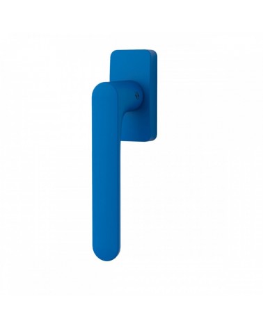 Maniglia per finestra di colore Blu Capri - Moon One Quadrata - maniglia design