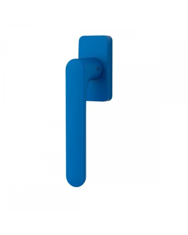Maniglia per finestra di colore Blu Capri - Moon One Quadrata - maniglia design