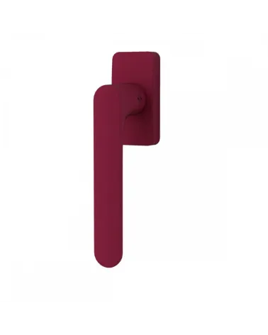 Maniglia per finestra di colore Viola Bordeaux - Moon One Quadrata - maniglia design