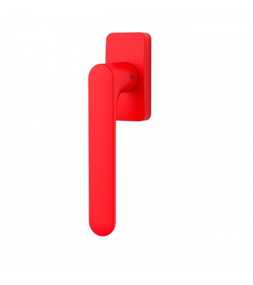 Maniglia per finestra colore Rosso Fragola - Moon One Quadrata - maniglia design