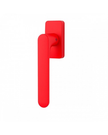 Maniglia per finestra colore Rosso Fragola - Moon One Quadrata - maniglia design