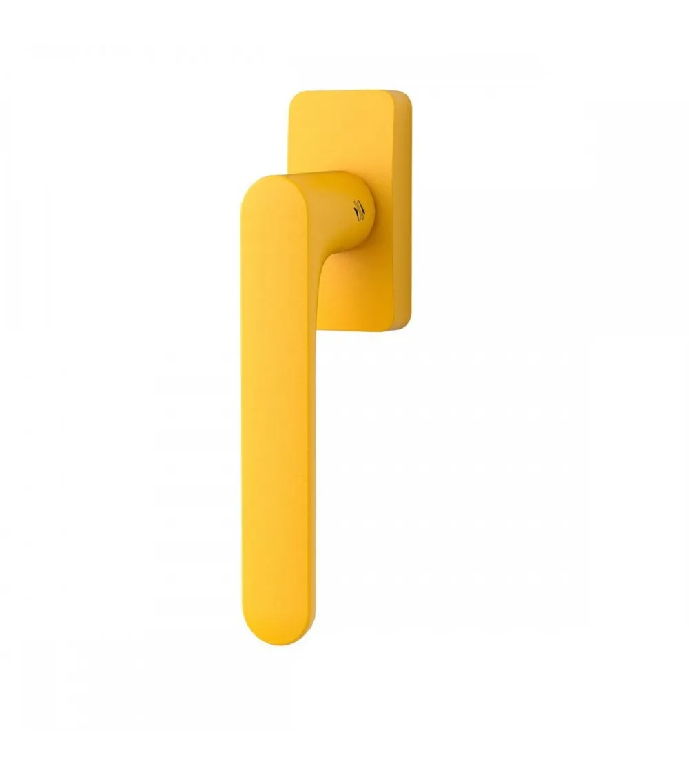 Maniglia per finestra colore Giallo Limone - Moon One Quadrata - maniglia design