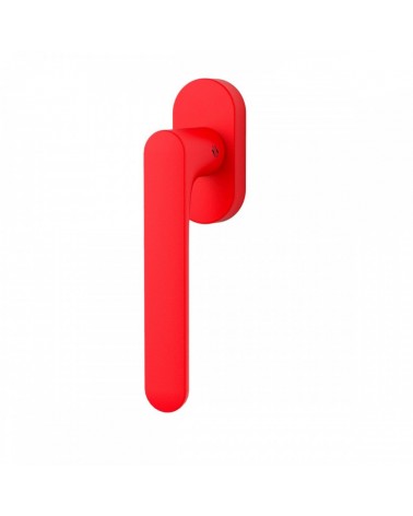 Maniglia per finestra di colore Rosso Fragola - Moon One Rotonda - maniglia design