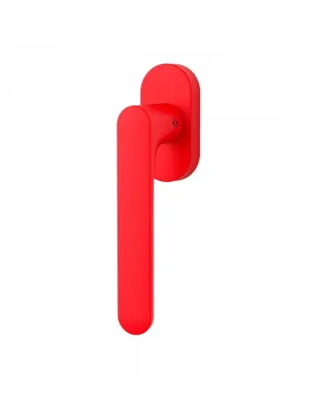 Maniglia per finestra di colore Rosso Fragola - Moon One Rotonda - maniglia design