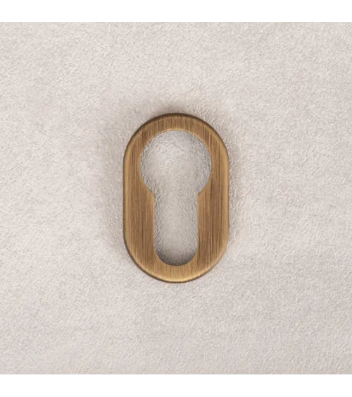 Rosetta per porta VERUM standard, a chiave a cilindro - maniglia design