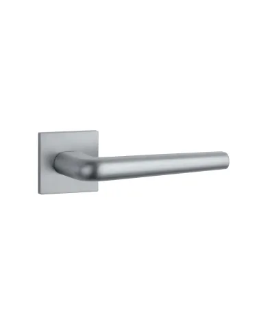 Maniglia per porta in cromo lucido su placca quadrata FUNKIA - maniglia design