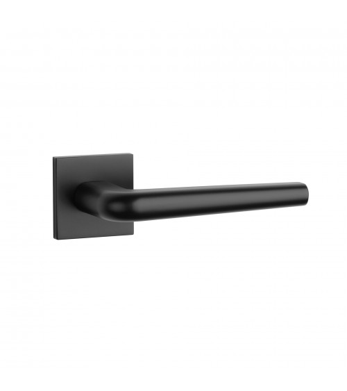 Maniglia per porta in cromo lucido su placca quadrata FUNKIA - maniglia design