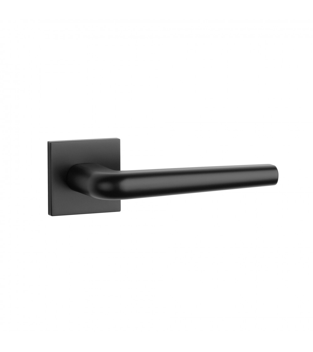 Maniglia per porta in cromo lucido su placca quadrata FUNKIA - maniglia design