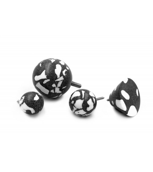 Pomolo per mobile in cemento - Urbi & Orbi Demenico Rocks Sfera - maniglia design