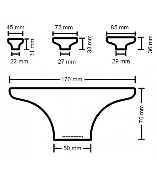 Gancio da parete in calcestruzzo / Pomello per mobile Pomolo Made in Grecia - maniglia design