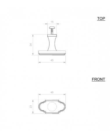Pomolo per mobile BT258BIS - maniglia design