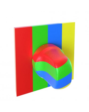 Rosetta WC quadrata Line da verniciare - maniglia design