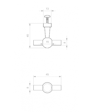 Pomello per mobile Btch - maniglia design