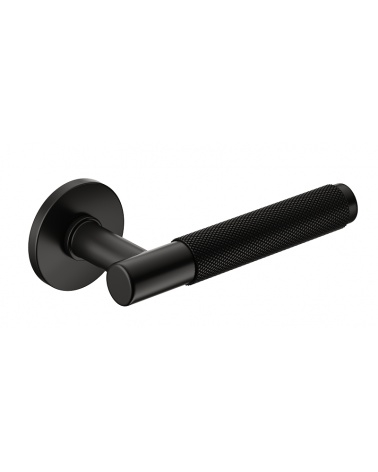 Maniglia per porta nera Time Slim design vista inclinata