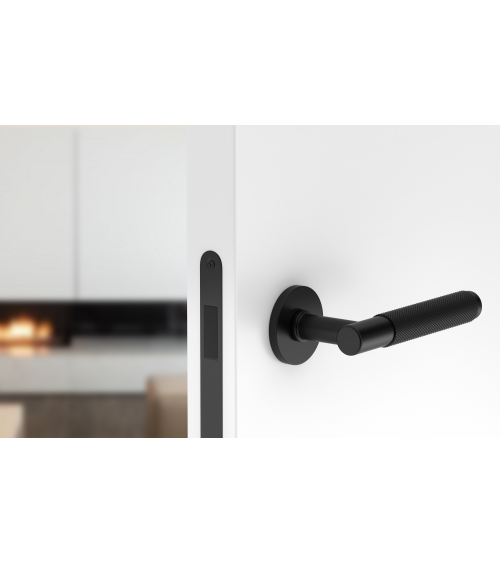 Maniglia per porta nera Time Slim design