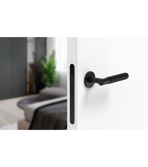 Maniglia per porta nera Time Slim design