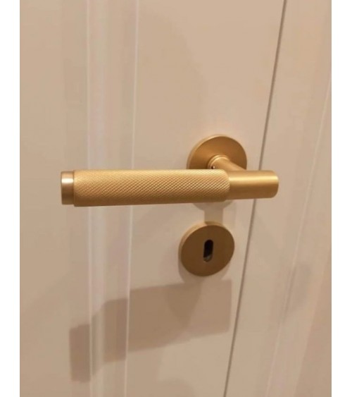 Maniglia per porta Time Slim design color oro satinato