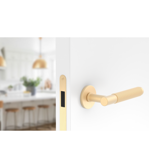 Maniglia per porta Time Slim design color oro satinato