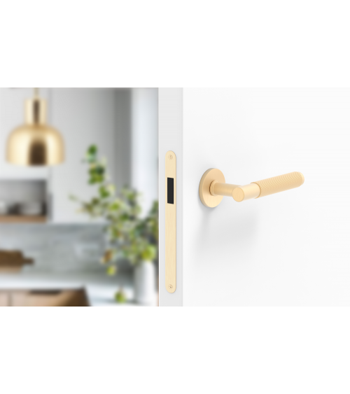 Maniglia per porta Time Slim design color oro satinato