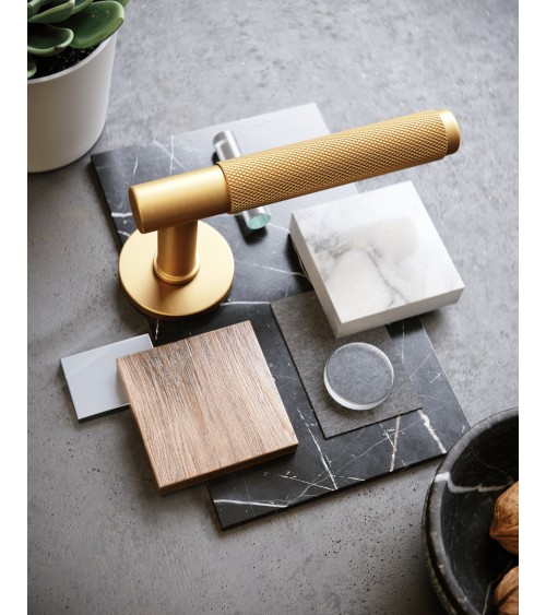 Maniglia per porta Time Slim design color oro satinato