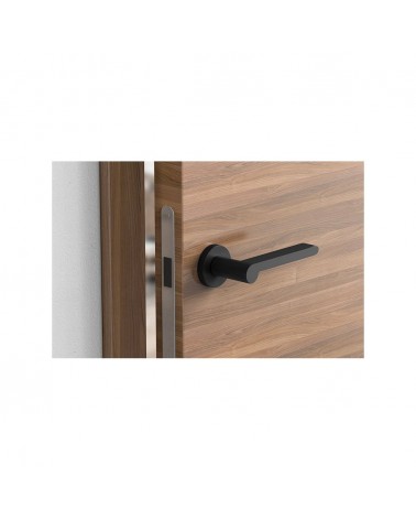 Maniglia per porta moderna Pandora maniglia design vista dall'alto montata su una porta