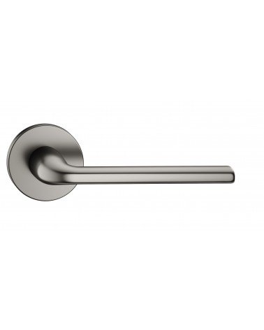 Maniglia per porta grafite Scandi slim ferramenta design vista frontale
