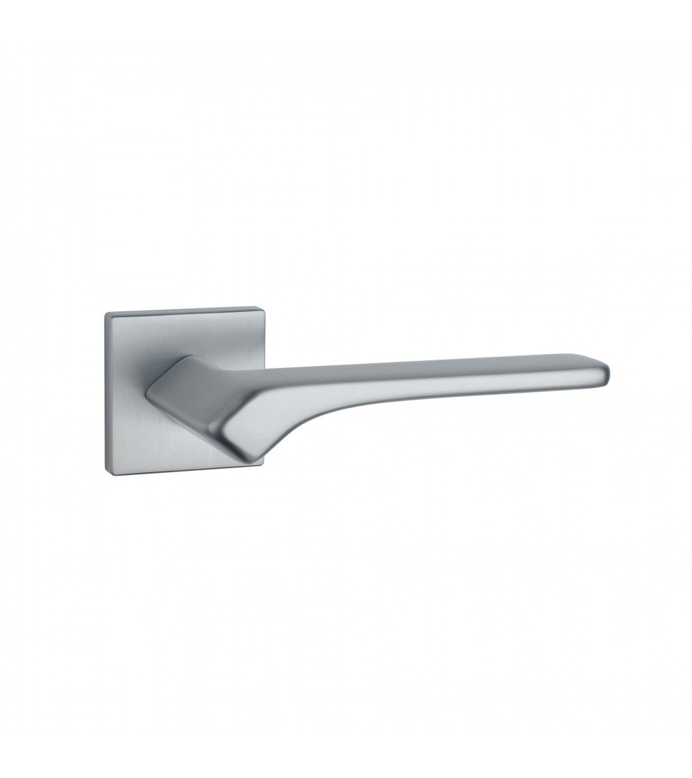 Maniglia per porta in cromo satinato BERGERIA ferramenta design