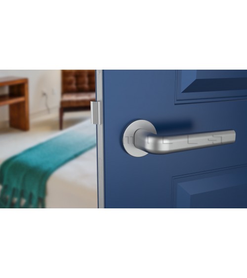 Maniglia per porta cromo satinato INULLA maniglia design