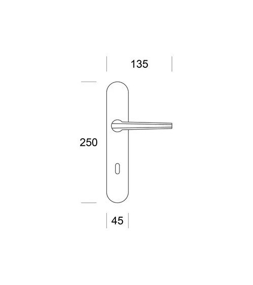 Maniglia per porta rame Ento Pilot maniglia design