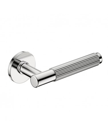 Maniglie per porta design texturizzate Time Linear Slim maniglia design colore 1 vista inclinata