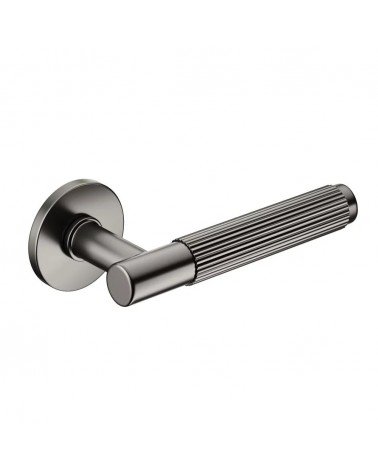 Maniglie per porte antracite Time Linear Slim maniglia design colore 4 vista inclinata
