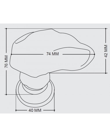Pomello per porta in porcellana originale Guimard - maniglia design