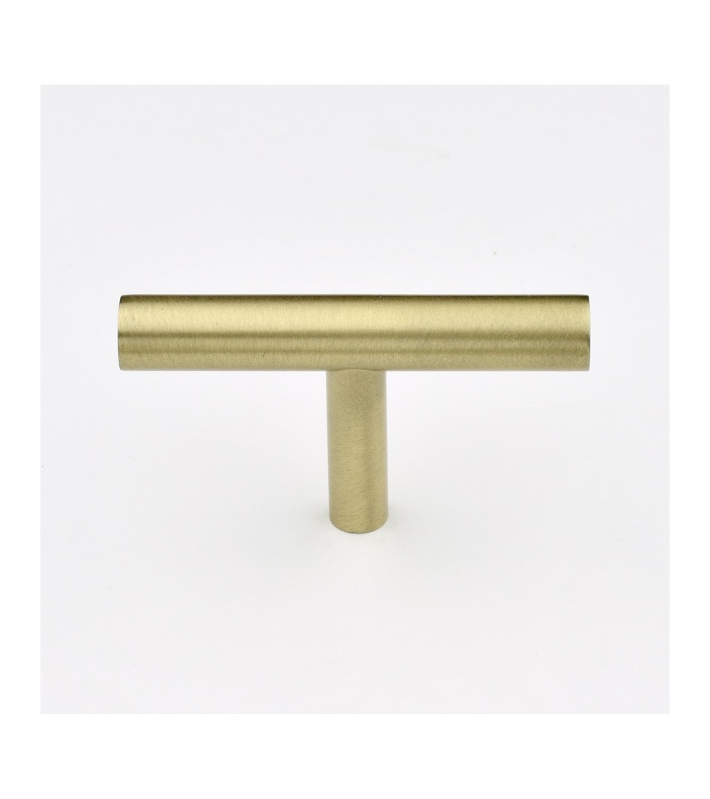 Pomolo per mobile in ottone T-Bar maniglia design
