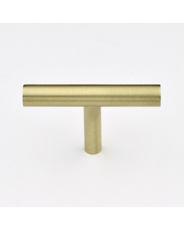 Pomolo per mobile in ottone T-Bar maniglia design
