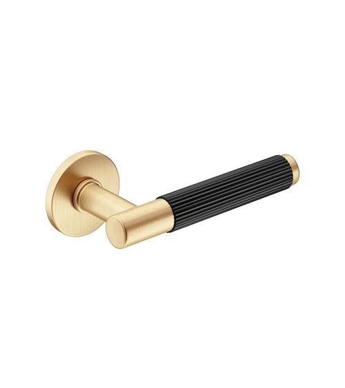 Maniglie per porta bicolore Slim maniglia design dorata e nera