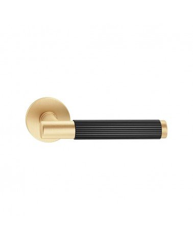 Maniglie per porta bicolore Slim maniglia design dorata e nera
