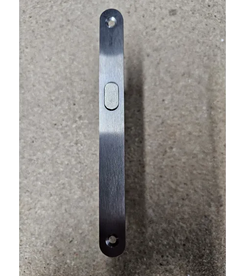 Serratura per porte scorrevoli - color cromo opaco - maniglia design