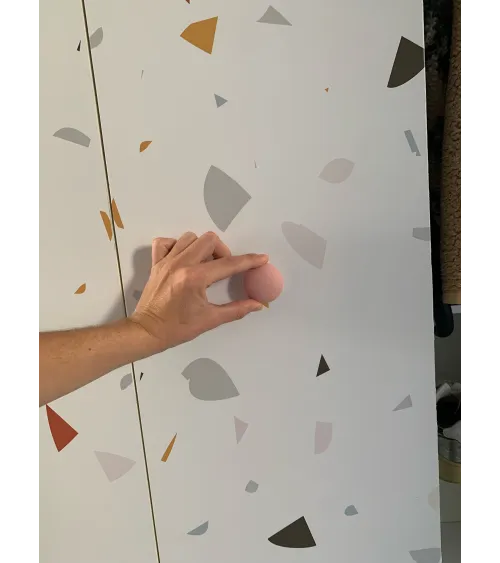 Pomello per mobile in porcellana Anne Black modello Mat - maniglia design