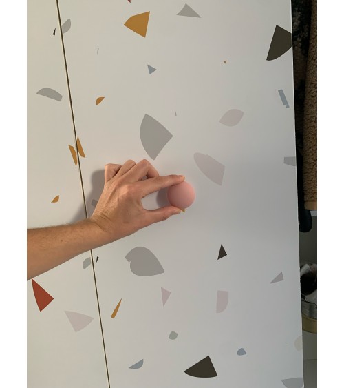 Pomello per mobile in porcellana Anne Black modello Mat - maniglia design
