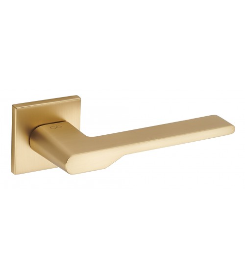 Maniglia per porta Oro satinato Line TORO quadrata - maniglia design