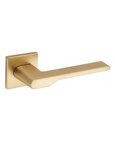 Maniglia per porta Oro satinato Line TORO quadrata - maniglia design