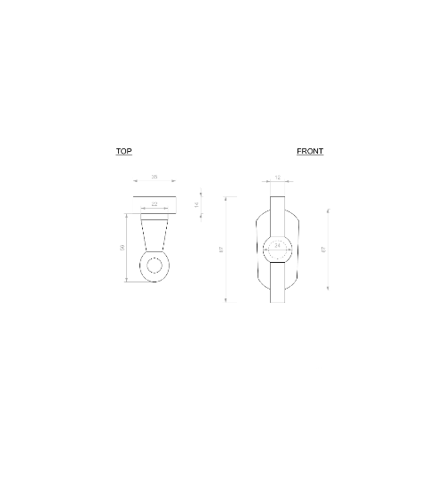 Maniglia per finestra BECDF a T - maniglia design