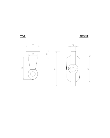 Maniglia per finestra BECDF a T - maniglia design
