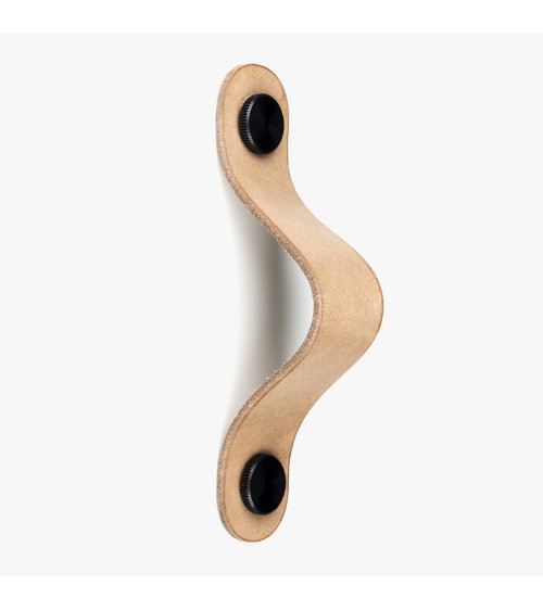 Maniglia per mobile in pelle naturale - maniglia design